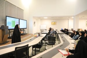 "الصـــلابة النفســــية وعلاقتــــها بآليـــــات مواجهــــة الضغــــوط النفســـية لـــدى طـــالبات الجـــامعة"دورة اقامها قسم التربية الخاصة في جامعة الزهراء ع للبنات