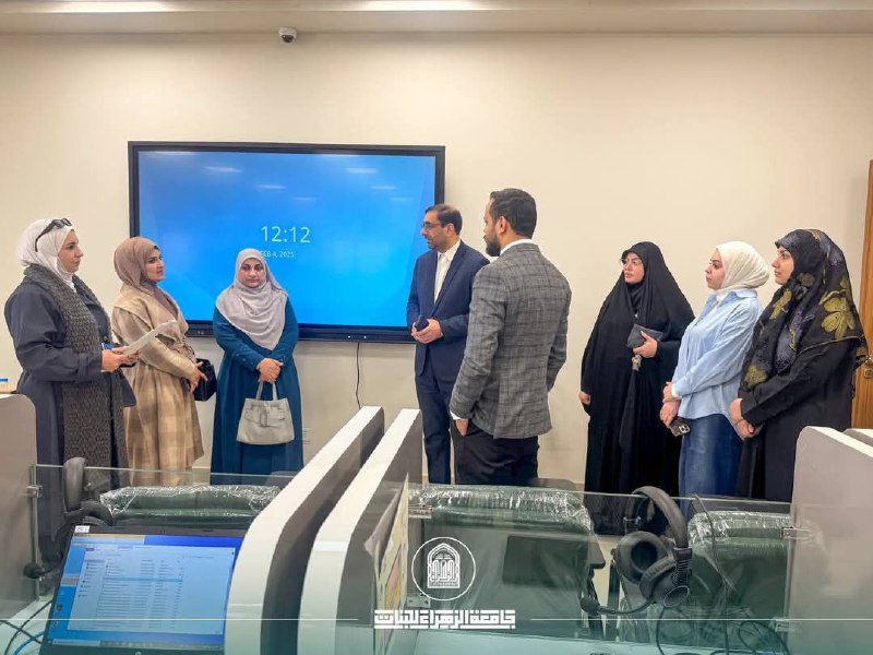 لمتابعة سير الاختبارات الوطنية الموحدة وفد من وزارة التعليم العالي يصل جامعة الزهراء ع للبنات